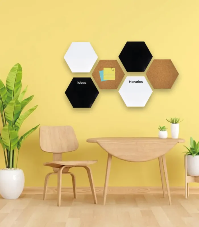 Set X6 Tableros Mixtos Hexagonales 2C/U