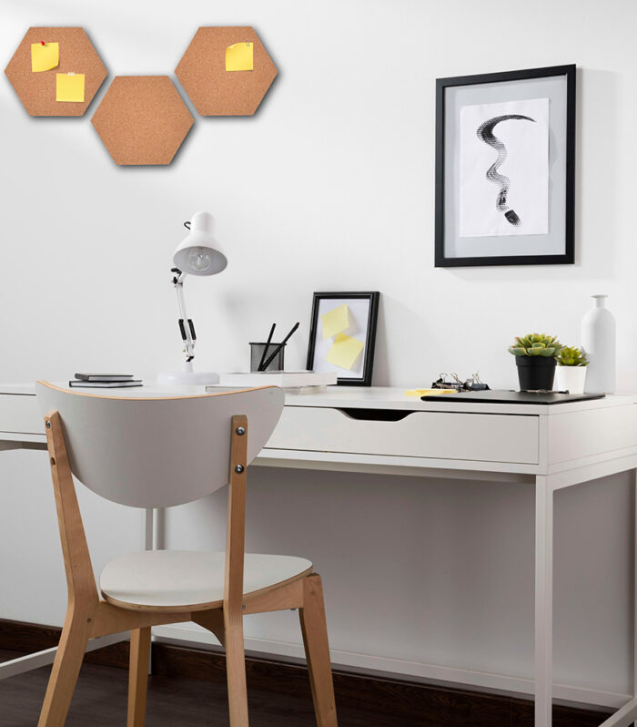Set X3 Tableros Hexagonales En Corcho