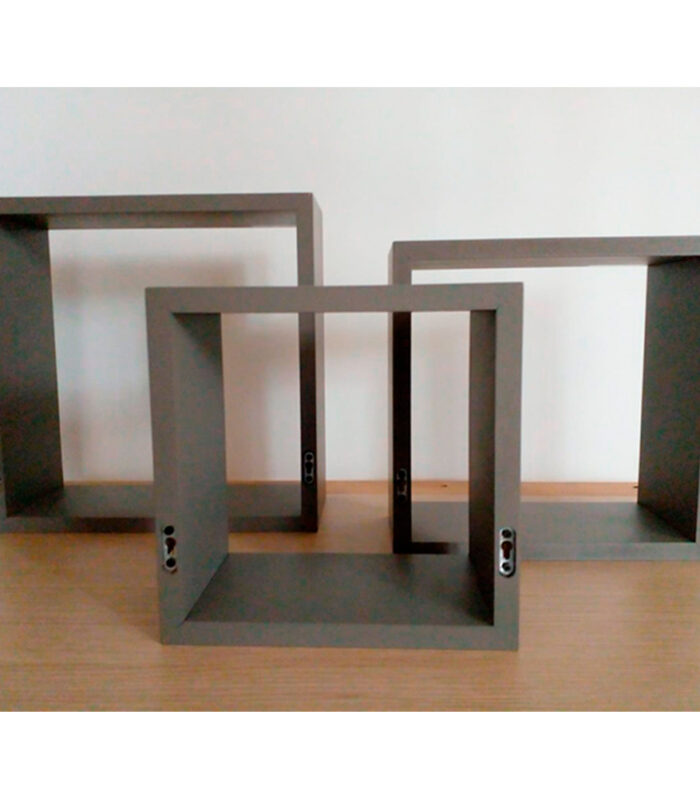 Repisa Cubo X 3 Taupe Fsc Mixt